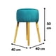 thumbnail image 3 of Pouf Francisca Calipso 50x40x40 cm, 3 of 3