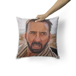 Creango - Cojin Decorativo Meme Nicolas Cage