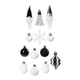 thumbnail image 3 of 32 Uds Adornos Navideños Bolas De Navidad Adornos Para Fiesta Año Nuevo Boda Negro Blanco, 3 of 3