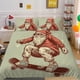 thumbnail image 1 of Christmas Gifts Santa Claus Quilt Duvet Cover Set Bedding Soft Bedroom Decor3-Piece Bedding Set, 1 of 5