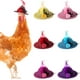 thumbnail image 1 of 6 sombreros de pollo para gallinas, mascotas pequeñas, divertidos accesorios de pollo, sombrero de copa de plumas con elástico ajustable., 1 of 7