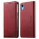 thumbnail image 1 of Funda Billetera de Cuero para [iPhone XR], Bloqueo RFID, Tarjetas y Soporte Rojo, 1 of 5