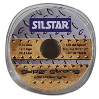 Silstar - Nylon De Pesca 0,30Mm Super Strong Resisten12Kg 100Mt Marron