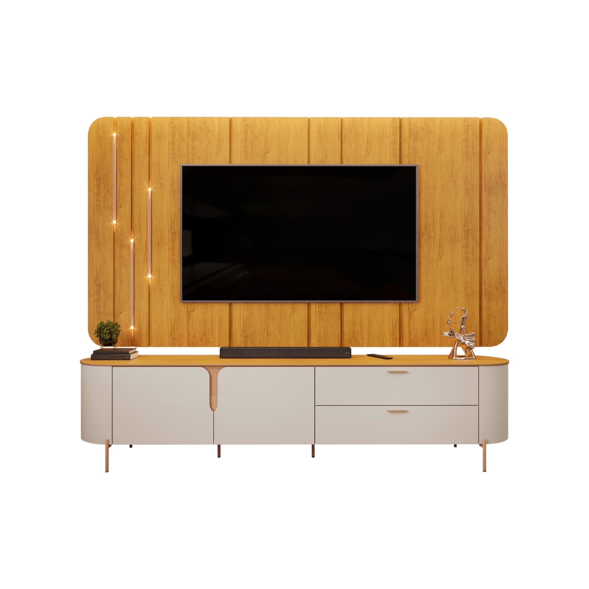 Di Poretti Design - Panel Tv 70"" Est1046 Celine Blanco
