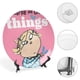 thumbnail image 4 of Charlie y Lola Plato decorativo de porcelana fina (bone china), plato decorativo de cerámica para hogar, oficina, soporte de pared, platos decorativos para dormitorio - 6 pulgadas (15 cm), 4 of 6
