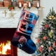 thumbnail image 1 of DJ Marshmello Tema: Calcetines de Navidad, fino lino blanco para colgar en escaleras y chimenea, decoración navideña para el hogar, regalo de Navidad. 45cm × 32cm, 1 of 5