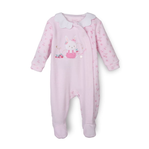 Osito Plush Recién Nacido Niña Broches Delanteros Rosado Pillin