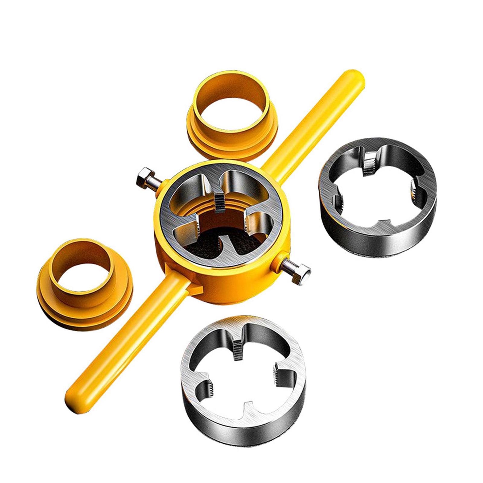 Magideal - Juego De 6 Matrices De Roscado De Tuberías De Plástico, Herramientas Para Roscar Tuberías, Herramienta Para Roscar De Alta Resistencia, Llave De Macho