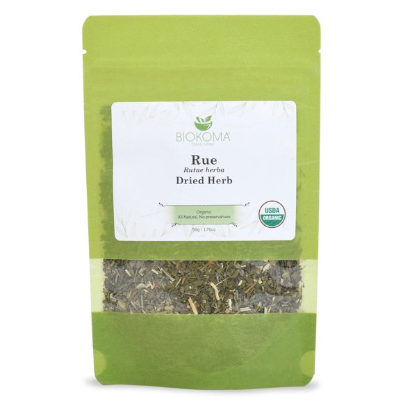 Té Biokoma Hierba de Ruda Orgánica Secada 50g Certificada USDA