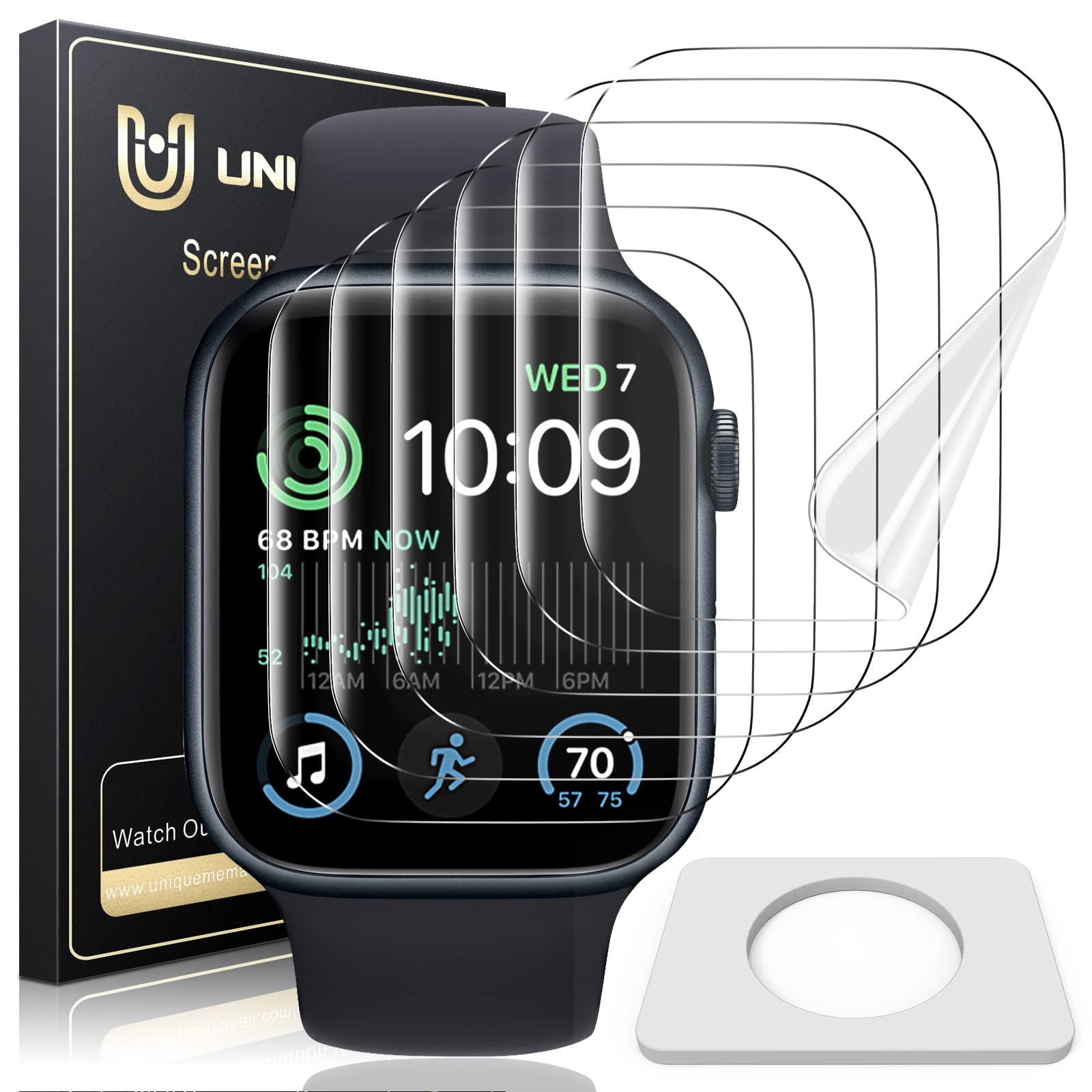 Protector De Pantalla Uniqueme Para Apple Watch 44 Mm Series Se/6/5/4