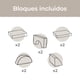 thumbnail image 5 of Sofá Infantil Modular Alva Relan Tela Velvet Gris, 5 of 11