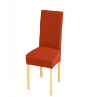 Genérico - Pack De 6 Fundas Para Silla Con Diseño Texturizado Color Naranja