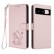 thumbnail image 1 of Funda Volteable tipo Billetera con Correa para Google Pixel 8, Rosa, 1 of 6