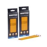 Lápices Bostitch Premium #2 Hb De Madera De Grafito, 20 Unidades