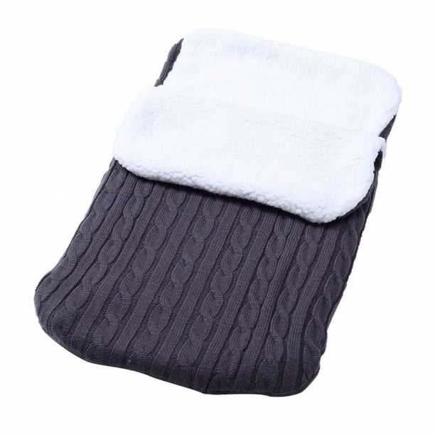 Baby Fleece Sleeping Bag, Baby Thick Knitted Warm Sleeping Bag, Woolen Trolley Sleeping Bag