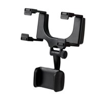 Magideal - Soporte Para Teléfono Con Espejo Retrovisor, Soporte Automático Para Teléfono, Soporte Retráctil Para Espejo Retrovisor Para Teléfonos Inteligentes De