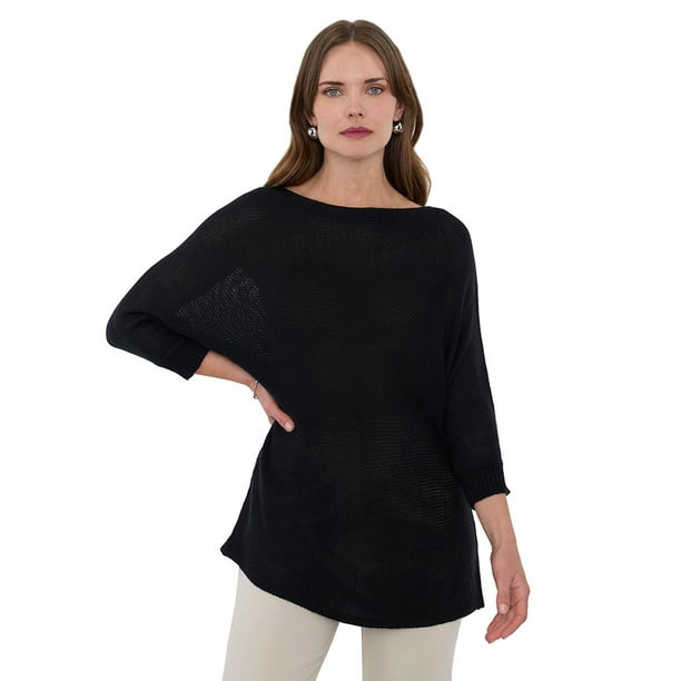 Tejido Mujer Cinta Cuello Bote Negro Corona