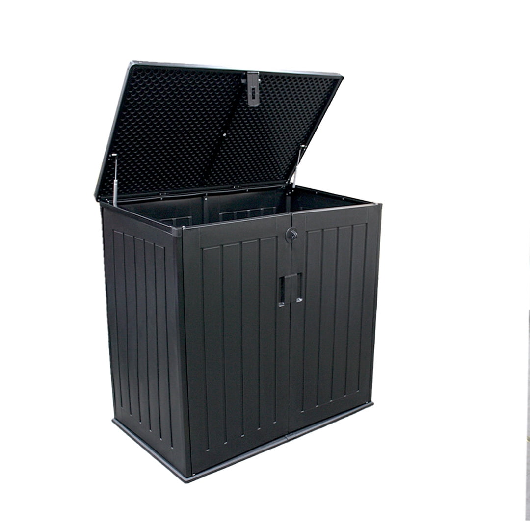 Qrubber - Bodega Multiuso Tipo Baúl Para Jardín Negro 71x116x*113cm 755 Litros