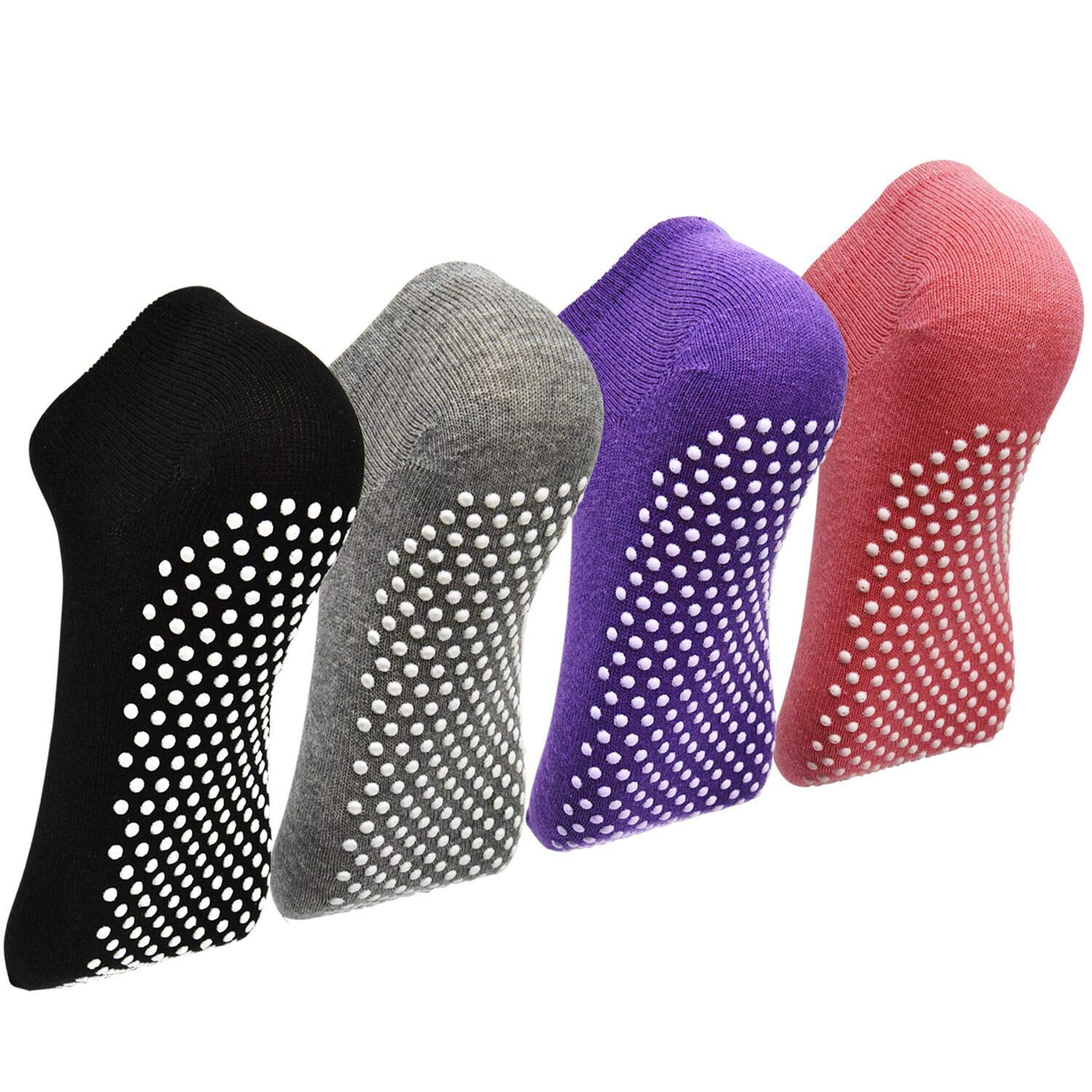 Calcetines Elutong Para Pilates, Ballet, Yoga, Antideslizantes, Paquete De 4 Unidades, Para Mujer