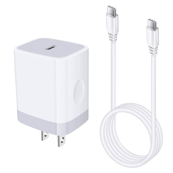 Cargador de pared USB C Pukiou 20W para Samsung Galaxy S25/S24 FE