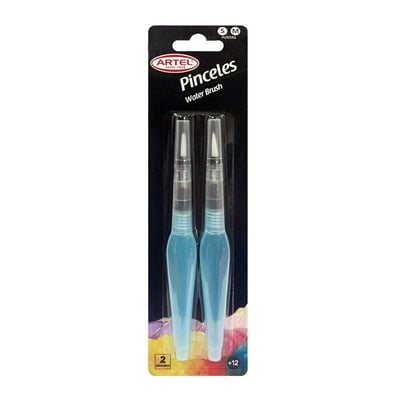 2 Pinceles Water Brush (S-M)  Artel