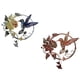 thumbnail image 1 of 2x Metal Bird Wall Sculpture Arte Colgando Interior Outdoor Home Garden Decors, 1 of 5