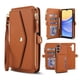 thumbnail image 1 of Para Samsung Galaxy A15 4G / 5G [Bloqueo RFID] Multifuncional 2 en 1 Funda Tipo Billetera de Cuero PU Suave con Tapa Magnética, Múltiples Ranuras para Tarjetas, Bolsillo con Cierre, con Correa de, 1 of 8
