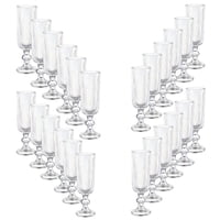 Set 24 Copas Flute Talladas 160Ml Lisa Allegra De Vidrio