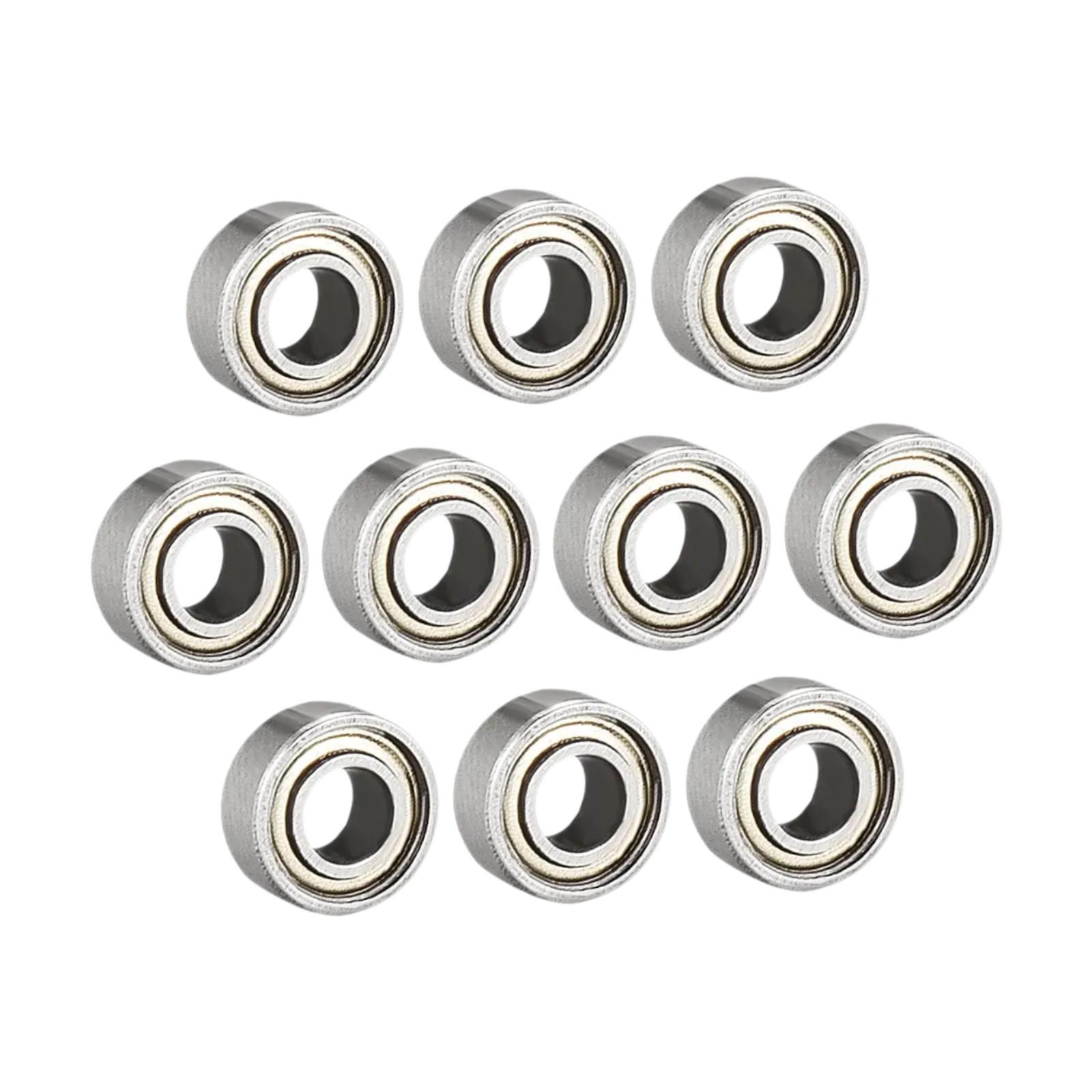 Magideal - Rodamiento De Bolas 683Zz De Acero Al Carbono, Rodamientos De Bolas De Ranura Profunda En Miniatura Para Patines, Longboards, Patinetas Y Scooters. 10 Piezas