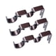 thumbnail image 2 of Juego De 3 Soportes De Pared Para Barra De Cortina De Metal Ajustable, Color Marrón, 2 of 3