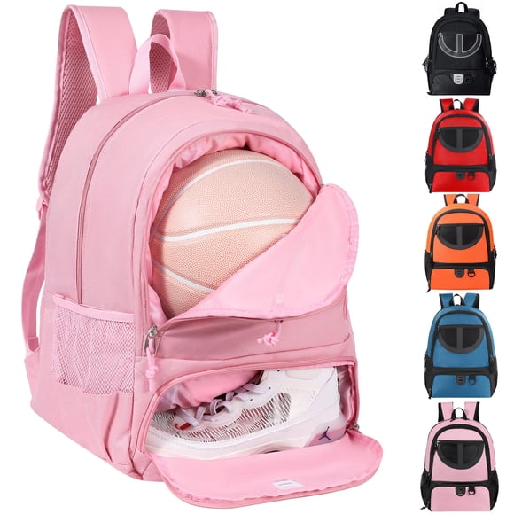 Mochila TRAILKICKER para balón de baloncesto y zapatos 30 L rosa