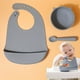 thumbnail image 4 of 3-piece Cat Series Feeding Utensils, Baby Special Food Bowl Spoon Set 1-2 Children Anti-fall Silicone Suction Bowl Baby Eating Bib Silicone Waterproof Super Soft, Food Supplement Spoon Silicone Soft, 4 of 5