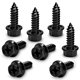 thumbnail image 1 of Tornillos para placa de matrícula OttoSpeed - Pack de 8, negro, tipo cruz, 1 of 5