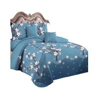 Genérico - Cubrecama Quilt Verano 2 Plazas + 2 Fundas Almohada D14