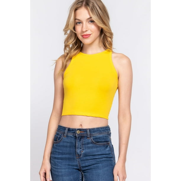Top Corto con Cuello Halter