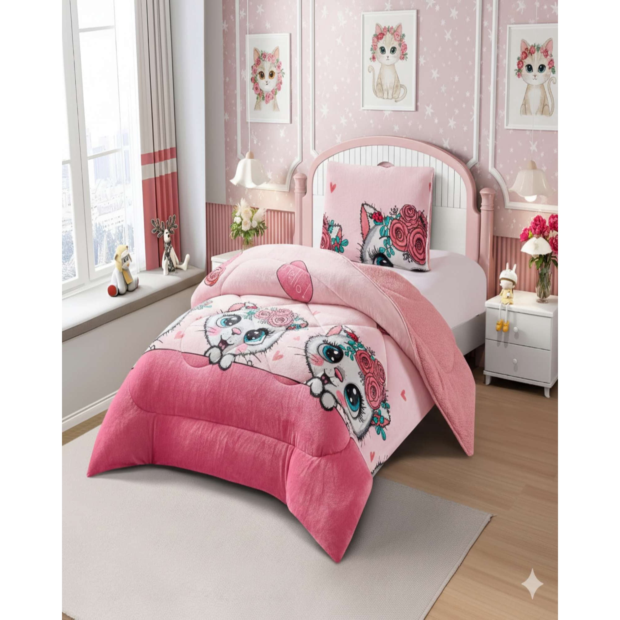 Imac Hogar - Cubrecama Plumón Chiporro Infantil Plaza Y Media Extra Suave Térmico