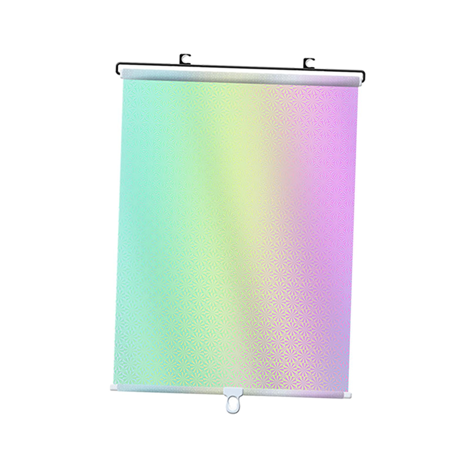 Magideal - Parasol Enrollable, Cortina Ciega, Persianas Enrollables Universales, Ventosa, Cortina Parasol Para Coche, Baño, Restaurante, Ventana Del Sótano 45x125cm Plata