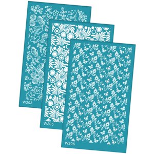 Bothyi - Plantillas De Pantalla De Seda Para Herramientas De Arcilla Polimérica Para Decoración De Pendientes Para El Hogar Diy