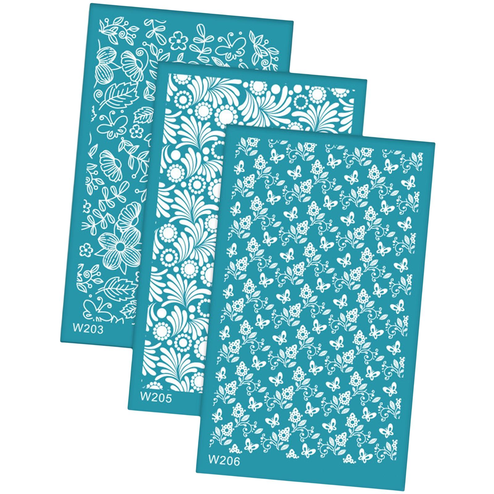 Bothyi - Plantillas De Pantalla De Seda Para Herramientas De Arcilla Polimérica Para Decoración De Pendientes Para El Hogar Diy