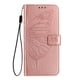 thumbnail image 3 of Funda cartera mariposa para Motorola Moto G56 con soporte y ranuras para tarjetas Oro rosa, 3 of 5