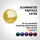 thumbnail image 2 of Bola de trackball Perixx 34 mm Acabado Brillante Dorado PERIPRO‑303 GGO, 2 of 7