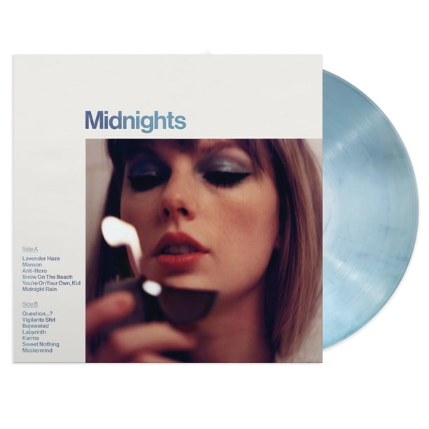 Disco de vinilo EMI Midnights Moonstone Blue Edition LP Taylor Swift