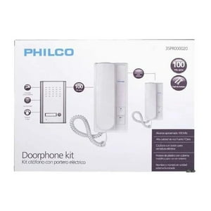Philco - Kit Timbre Portero Llamada Electrico Inalambrico 2 Citofono