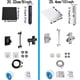 thumbnail image 3 of 1set 2-in-1 Shower Head with Handheld Spray - 8'' Rain Square High Pressure Shower Head with 9'' Extension Arm and 78'' Hose - Includes Shower Holder for Easy Installation, 3 of 4
