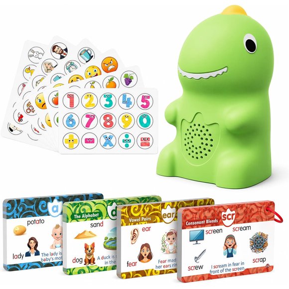 Lápiz lector KOKODI dinosaurio con 74 tarjetas