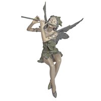 Magideal - Estatua De Estatuilla De Hada Para Jardín Al Aire Libre, Manualidades De Paisajismo, Hada Sentada Encantadora Para Repisa, Porche, Fuente, Regalo De I