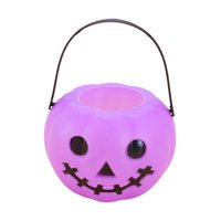 Magideal - Cubo De Calabaza Para Halloween, Suministros De Halloween, Cesta De Regalo, Contenedor, Actividades, Soporte Para Dulces Para Accesorios De Decoración Violeta
