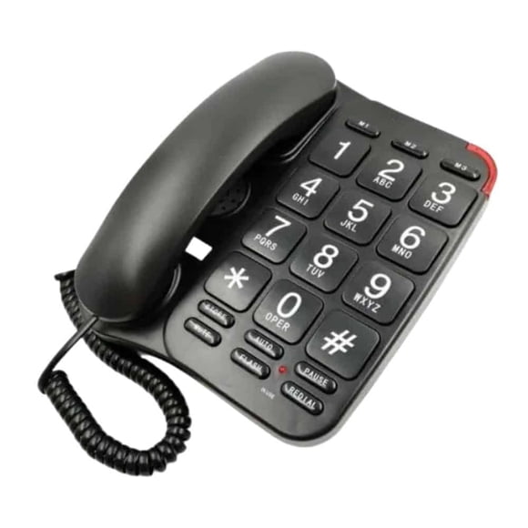 Teléfono Sobremesa Tecnolab Negro Adulto Mayor