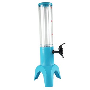 Magideal - Dispensador De Bebidas De Torre De Bebidas De 51 Oz Mantenga Fría Mimosa Con Dispensador De De Tubo De Congelación Dispensador De Cerve Azul Con Tubo De Congelación