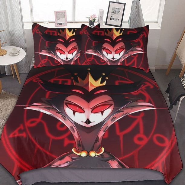 Stolas Helluva Boss 3 Pieces Bedding Sets Soft Comforter Sets Decor Bedroom Gifts
